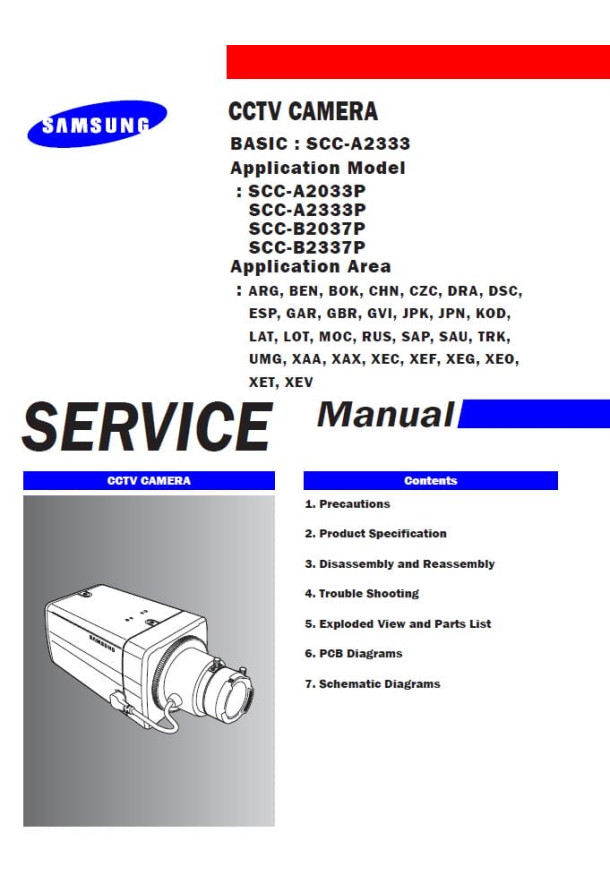 SCC-A2033P, SCC-A2333P, SCC-B2037P, SCC-B2337P